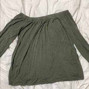 off shoulder shirt
